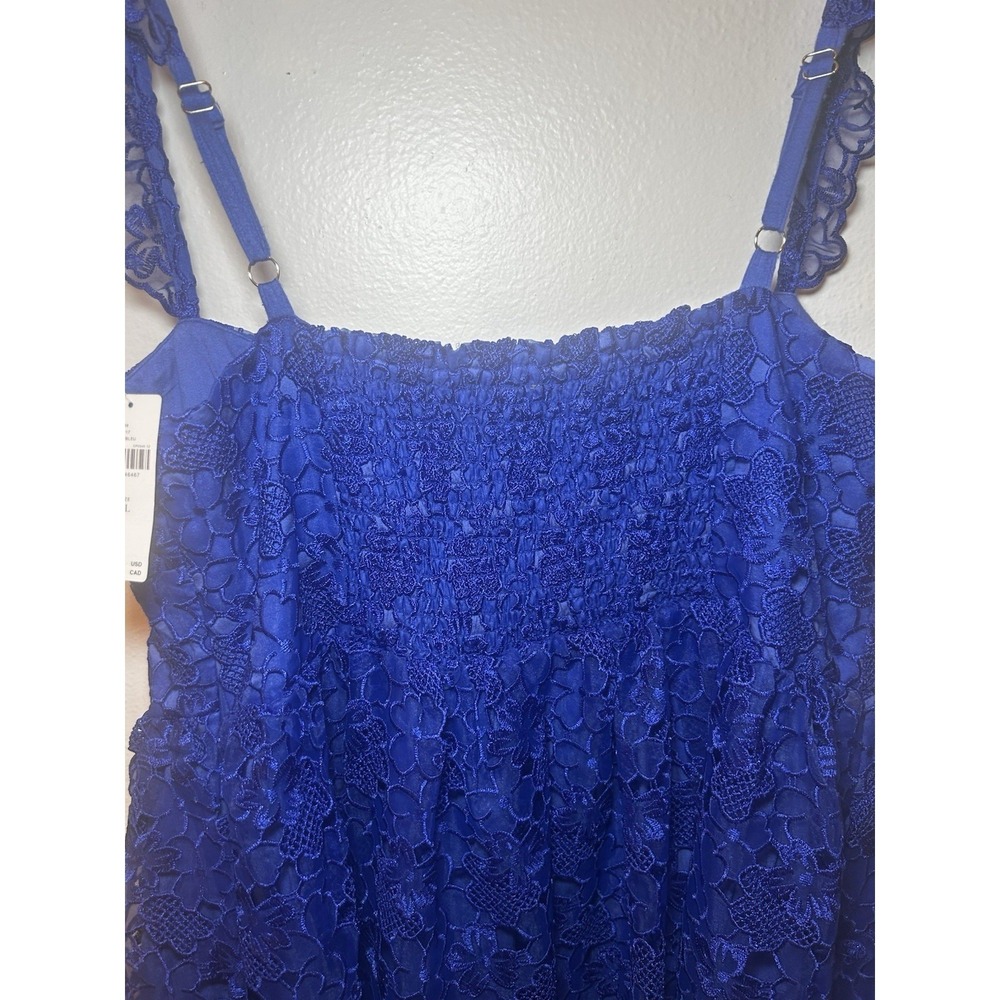 NWT Anthropologie NWT Ruffle-Strap Corset Sweetheart Lace Mini Dress Size XL - Picture 9 of 11